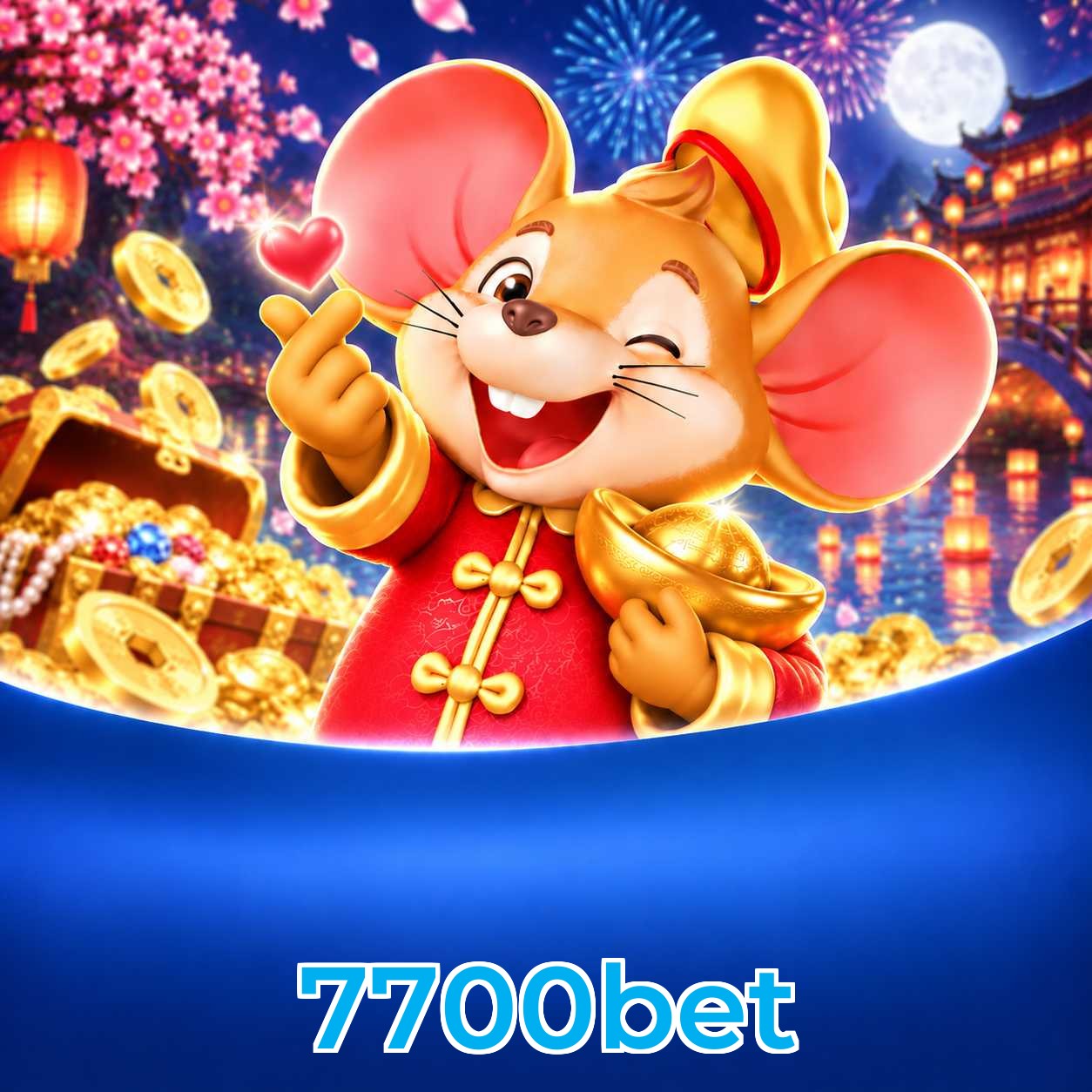 7700bet Logo - Bônus com Rollover Justo
